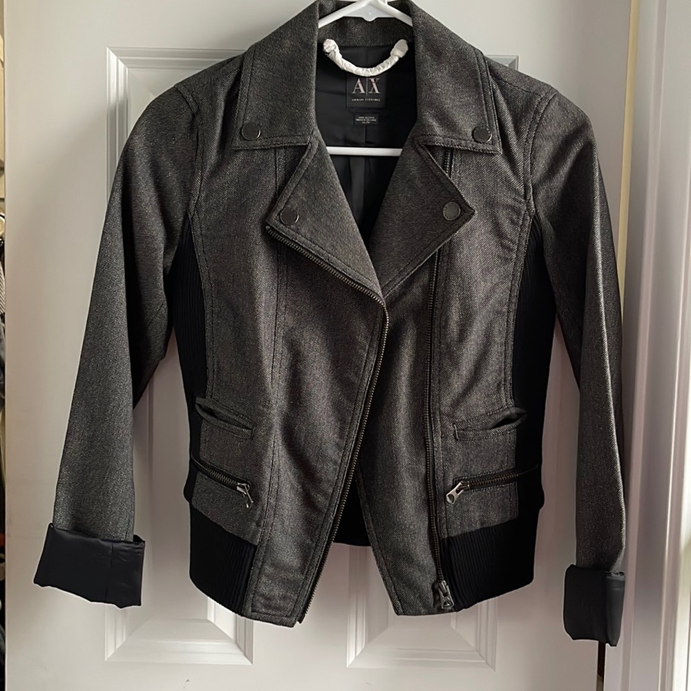Armani Exchange women Moto jacket.